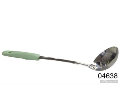 Imagen de CUCHARON ACERO CON MANGO COLOR 36CM 3.26